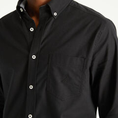 Solid Oxford Shirt,True Black,large