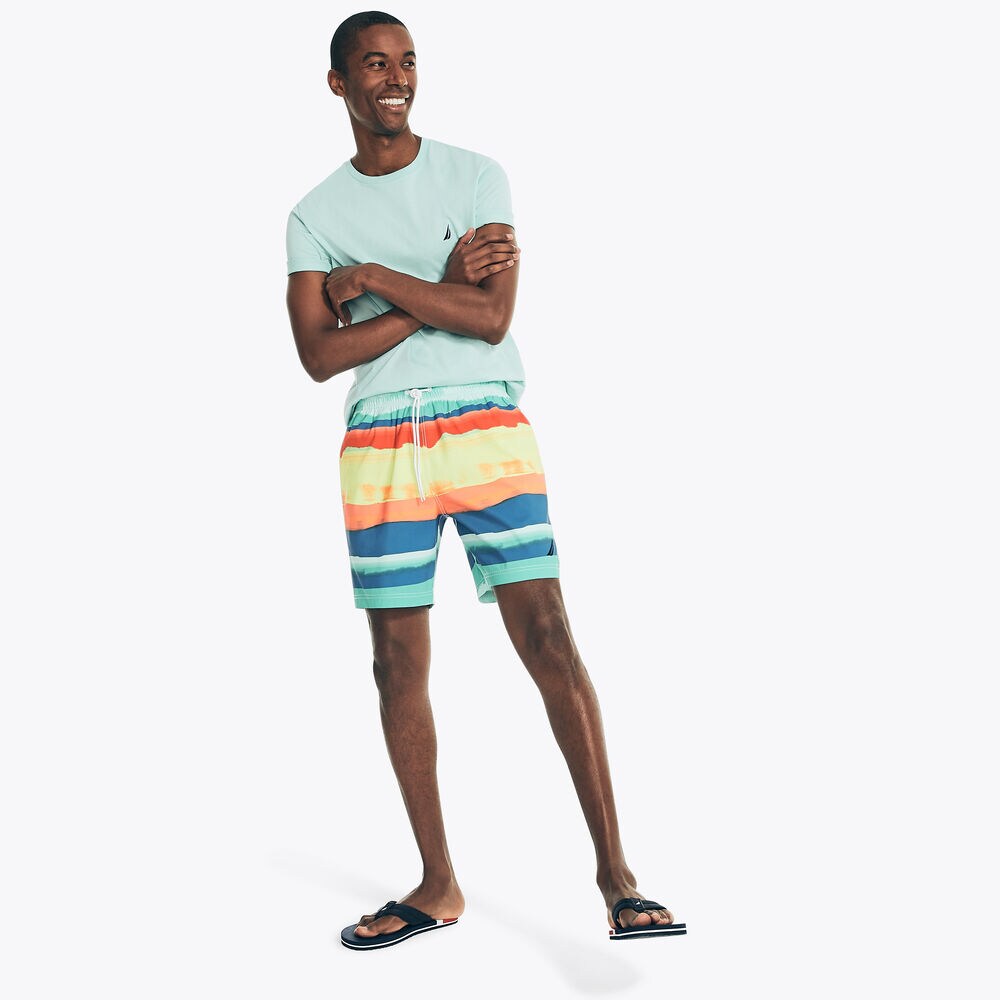 8" CLOUD STRIPED SWIM,Pool Side Aqua,large
