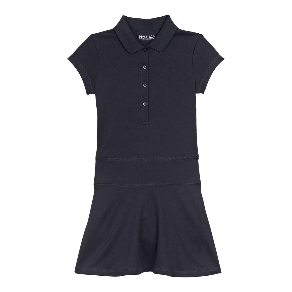 Girls’ Uniform-Ready Polo Dress (7-16),Crystal Bay Blue,large