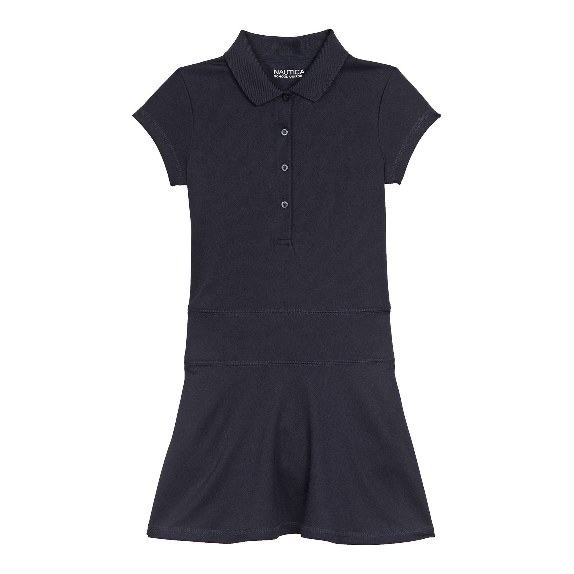 Girls’ Uniform-Ready Polo Dress (7-16),Crystal Bay Blue,large