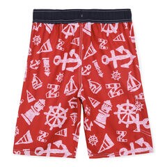 Boys' Nick Print Swim Trunks,Melonberry,large