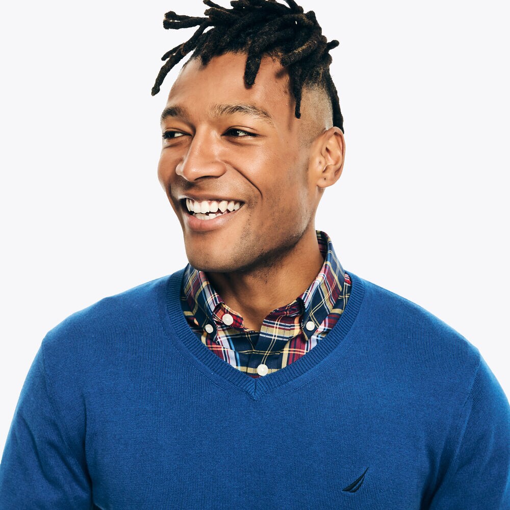 Navtech V-Neck Deck Sweater,Limoges,large