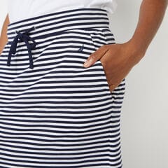 STRIPED KNIT SKIRT,Bright White,large