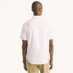 Short-Sleeve Oxford Shirt,Pale Orchid,large