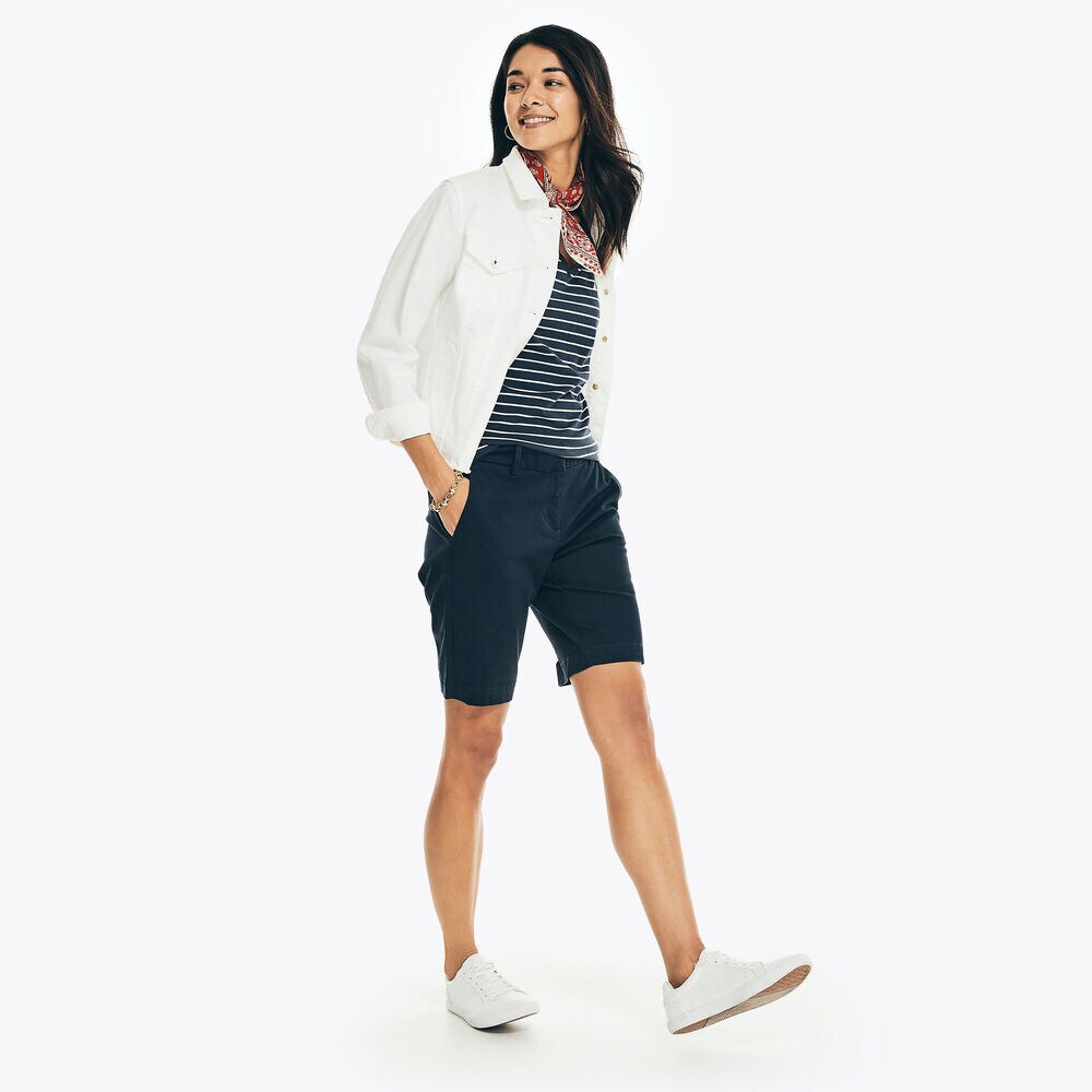 10" STRETCH-TWILL SHORT,Stellar Blue Heather,large