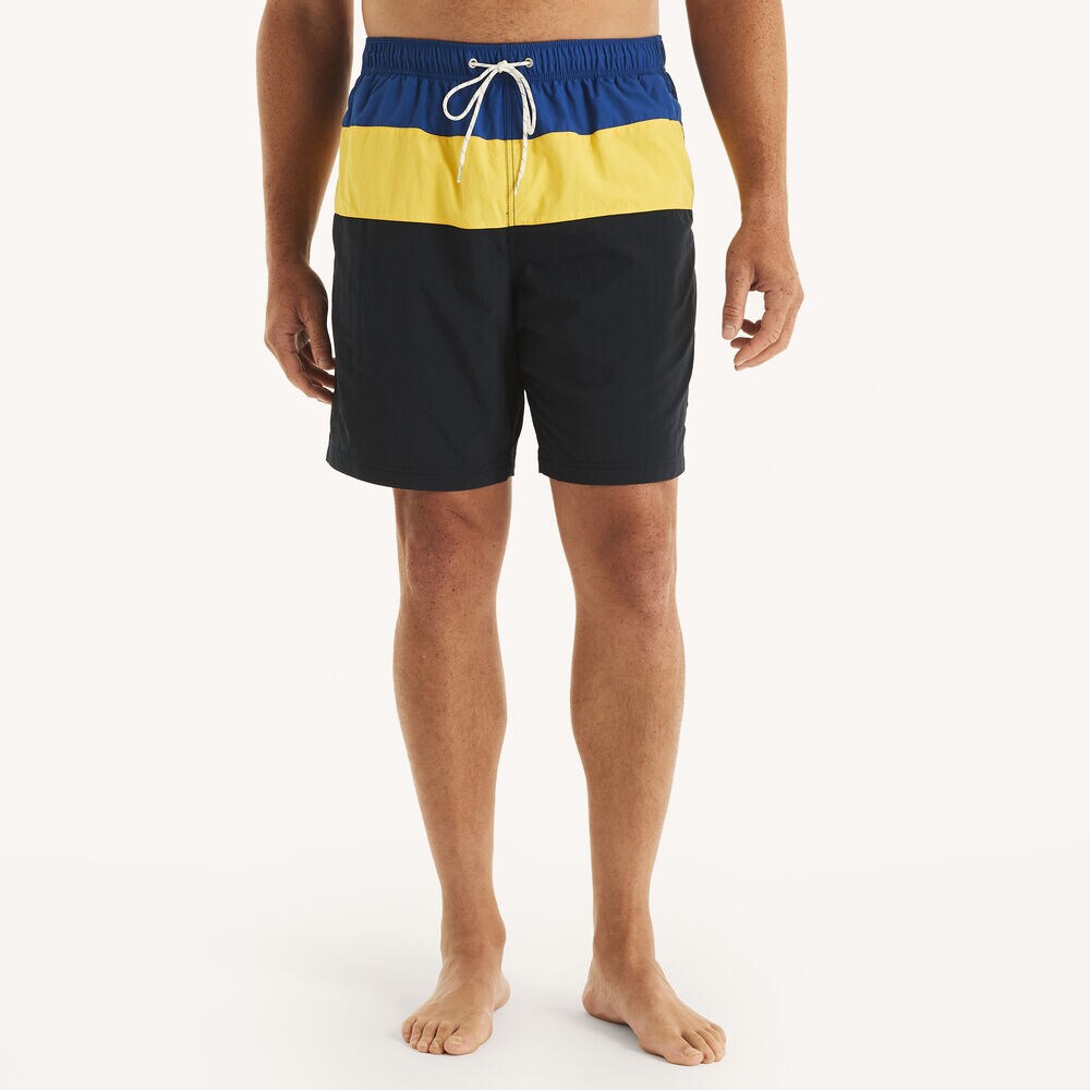 8" Big & Tall Colorblock Quick-Dry Swim,Bright Cobalt,large