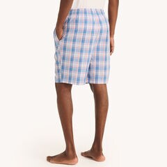 Plaid Poplin Sleep Short,Star Sapphire,large