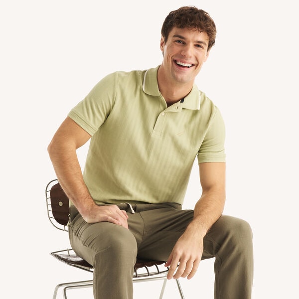 Classic Fit Herringbone Polo