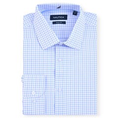 Plaid Wrinkle-Resistant Dress Shirt,Sandy Beach,large