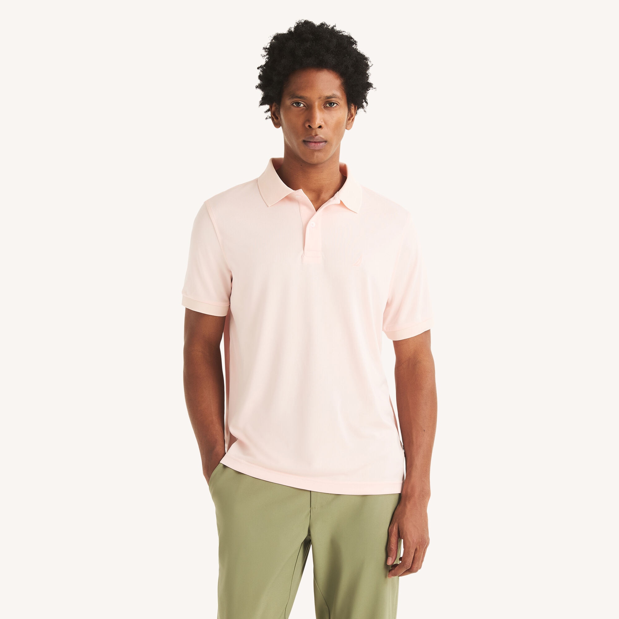 Navtech Classic Fit Performance Polo,Nautica Red/Orange,large