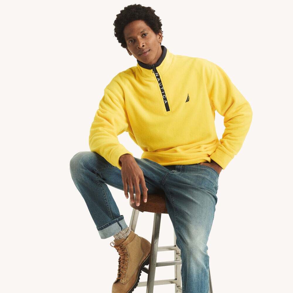 Half-Zip Nautex Fleece,Empire Gold,large