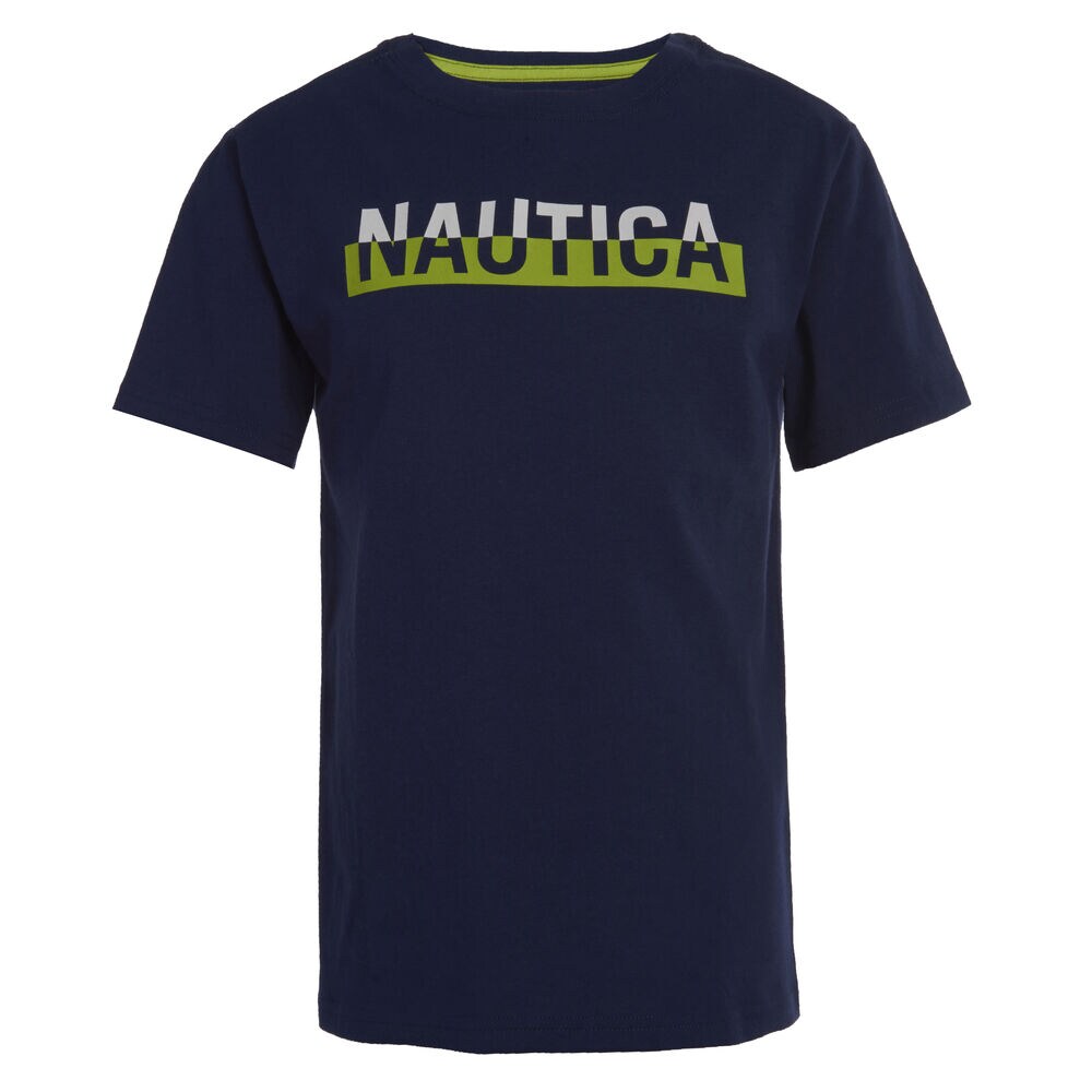 BOYS' GREG LOGO GRAPHIC TEE (8-20),J Navy,large