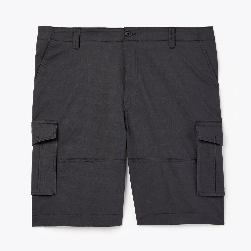 11.5" BIG & TALL CLASSIC FIT CARGO SHORT,Off Black,large
