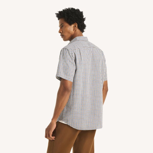 Classic Fit Short-Sleeve Plaid Shirt