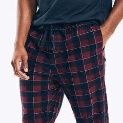 PLAID FLEECE SLEEP PANT,Rio Red,large