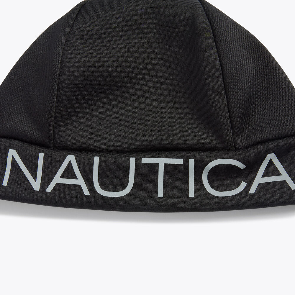 FLEECE BEANIE,True Black,large