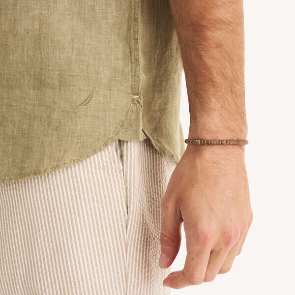 Classic Fit Short-Sleeve Linen Shirt 