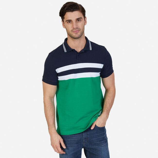 Classic Fit Heritage Color Block Polo Shirt Nautica
