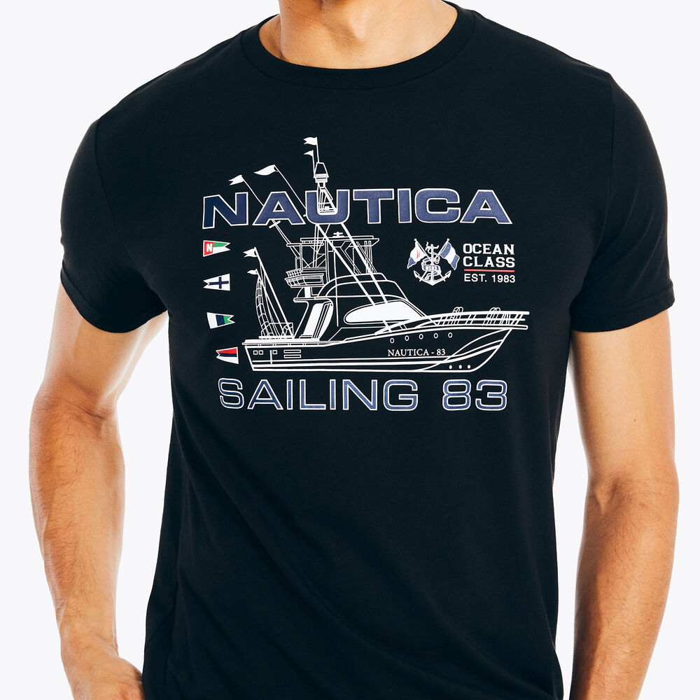 N-83 Graphic T-Shirt,True Black,large