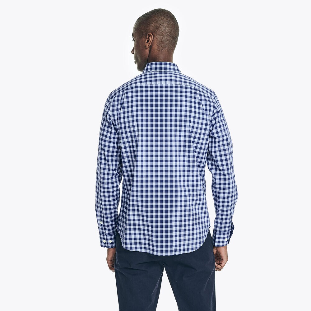 NAVTECH PLAID SHIRT,Varsity Blue Wash,large
