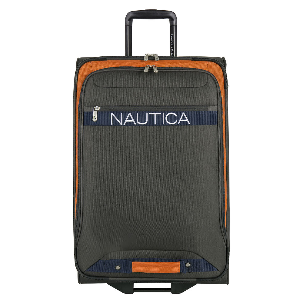 Hayes Point 25" Expandable Luggage in Grey/Orange,Grey Heather,large
