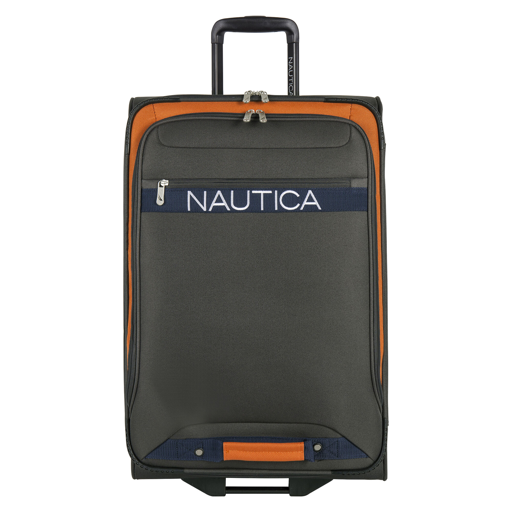 Hayes Point 25" Expandable Luggage in Grey/Orange,Grey Heather,large