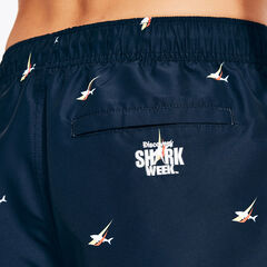 Shark Week x Nautica 8" Printed Swim,Navy,large