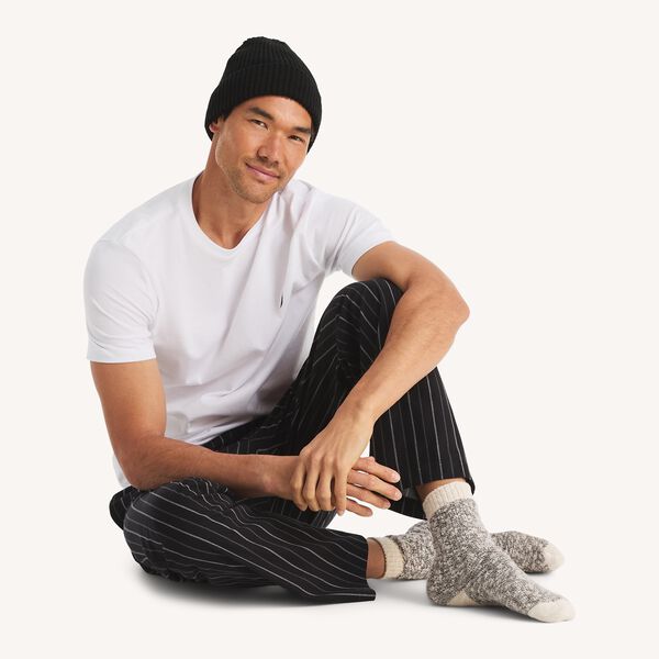 Cozy Striped Fleece Sleep Pant