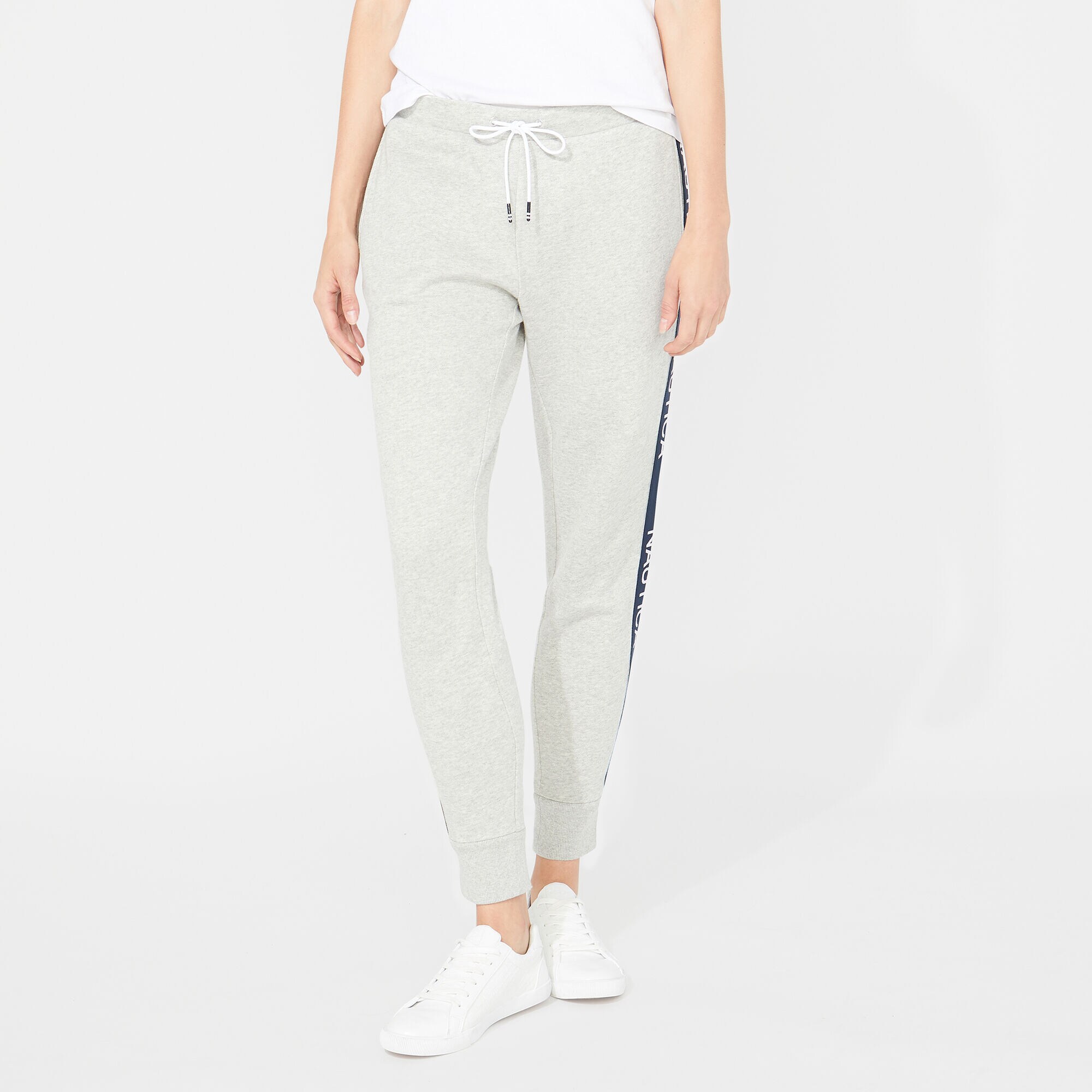 LOGO-TAPE FLEECE JOGGER,Grey Heather,large