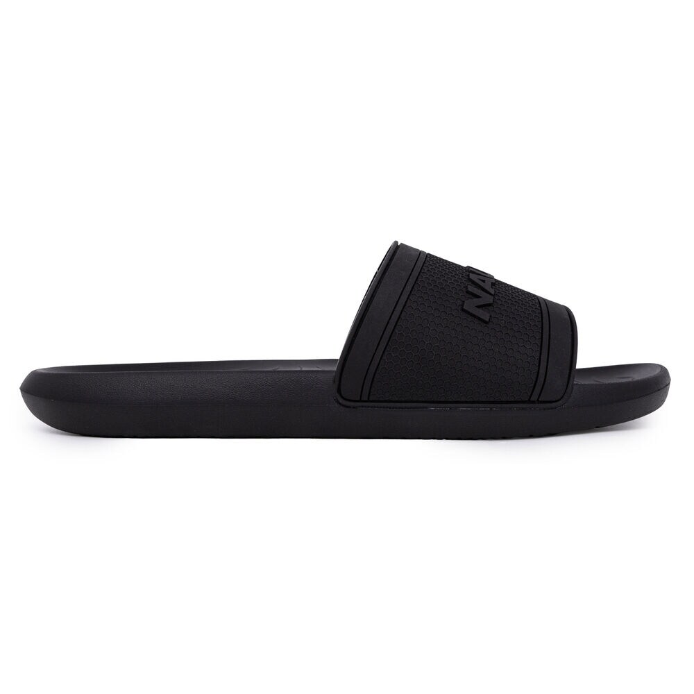 Logo Slide Sandal,Black,large
