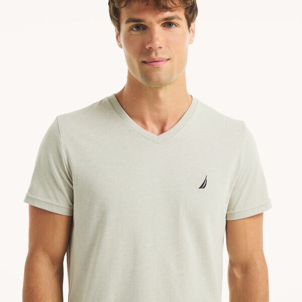 Heather V-Neck Deck T-Shirt