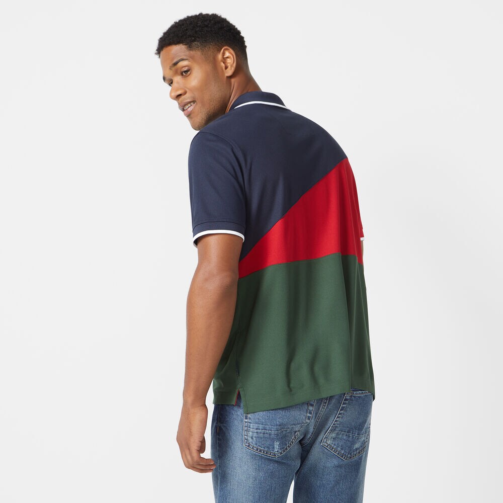CLASSIC FIT NAVTECH COLORBLOCK POLO,Navy,large