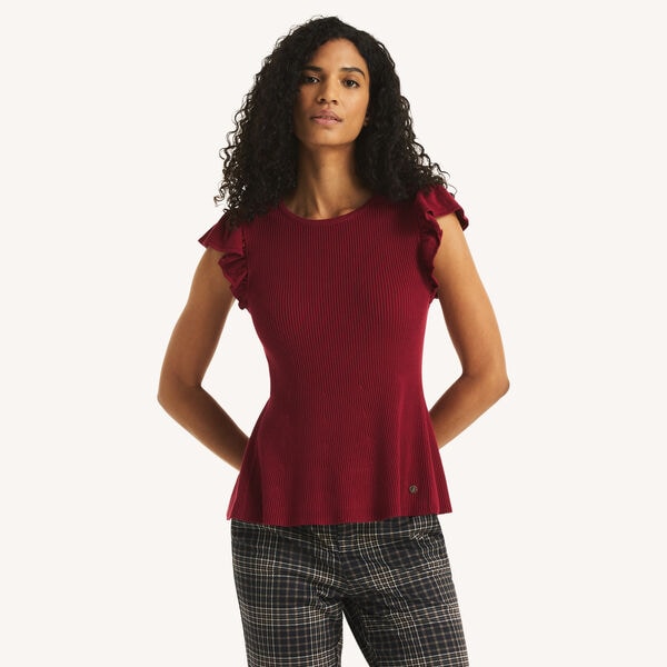 Flutter Sleeve Sweater