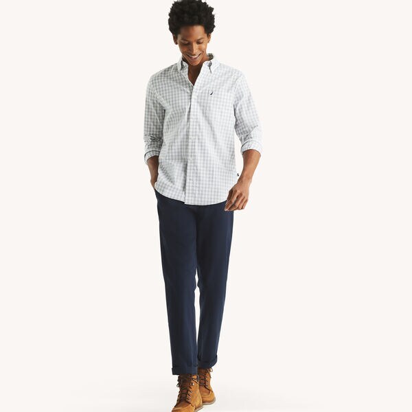 Slim Fit Wrinkle-Resistant Plaid Shirt