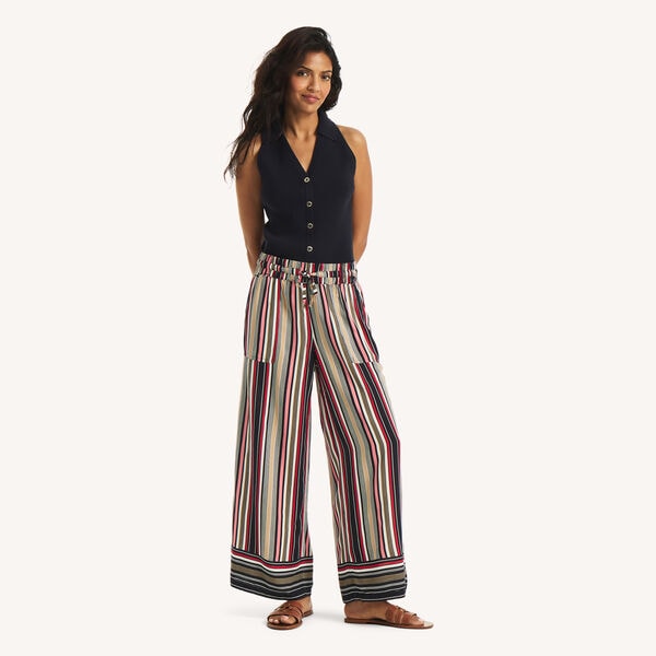 Striped Pull-On Pant