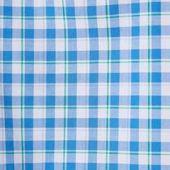 BIG & TALL PLAID SHORT-SLEEVE SHIRT,Clear Sky Blue,large