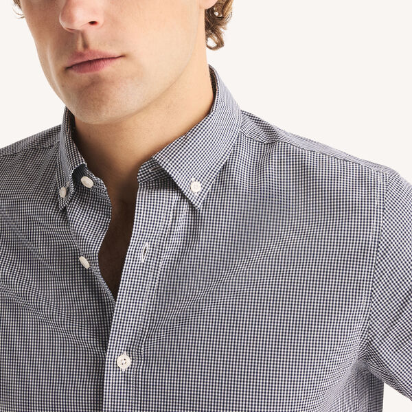 Slim Fit Wrinkle-Resistant Plaid Shirt