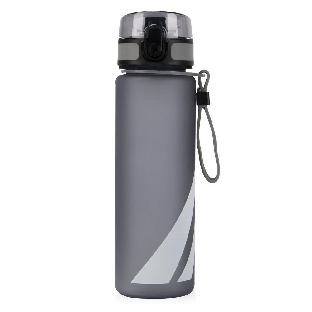 BRAND ICON OPAQUE LOCK TOP WATER BOTTLE,Grey Heather,large
