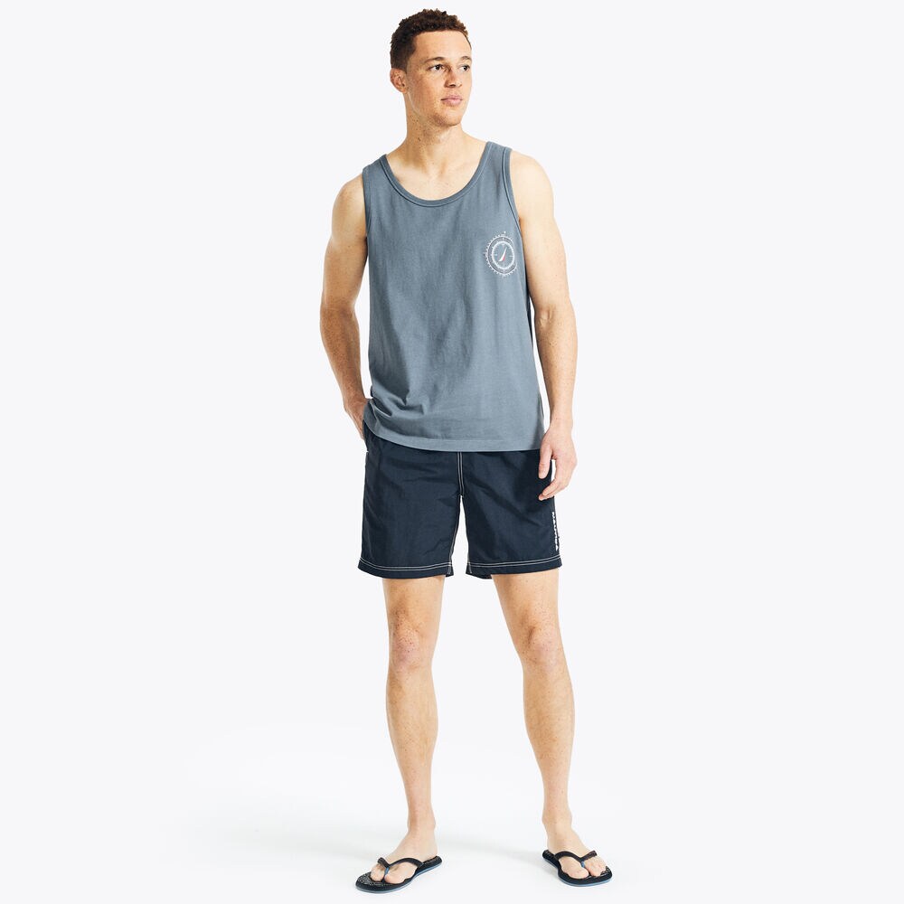 N83 GRAPHIC TANK,Cobalt Wave,large
