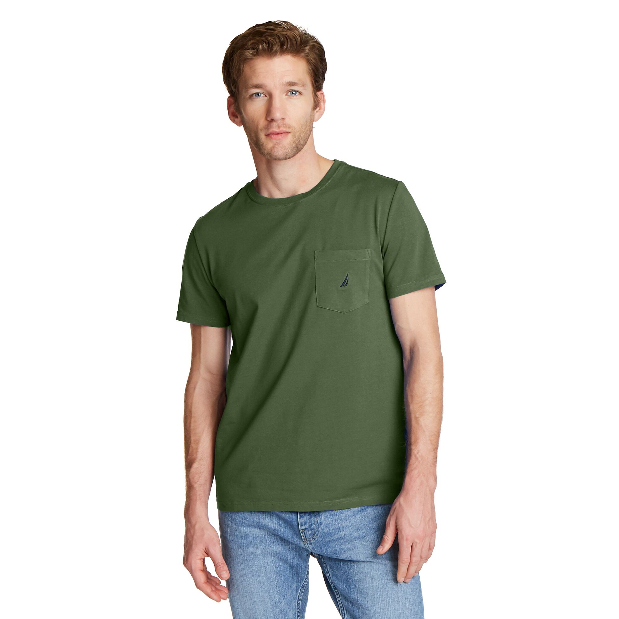 BRAND ICON POCKET T-SHIRT,Pineforest,large