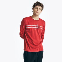 Since 1983 Long-Sleeve Sleep T-Shirt,Nautica Red,large