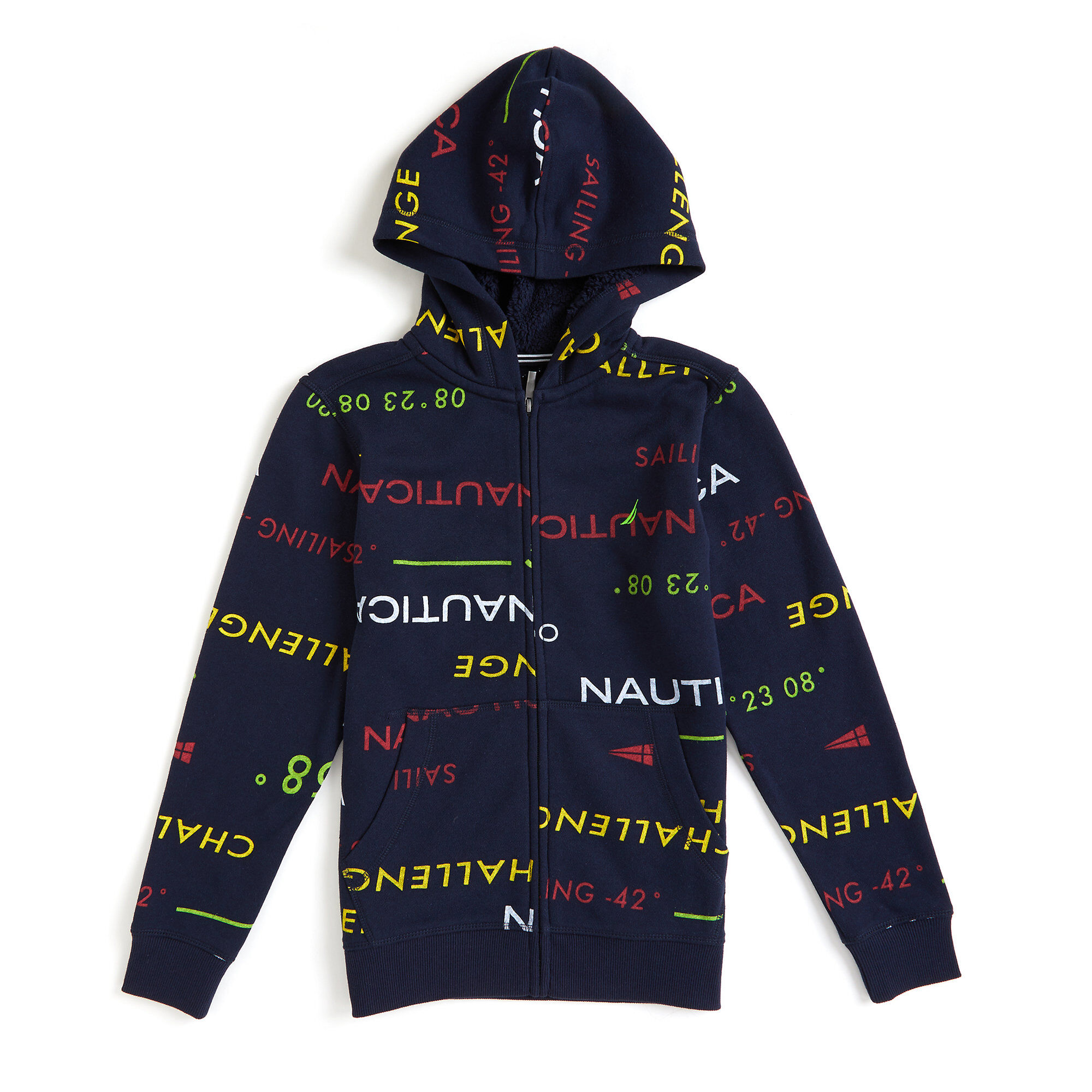 Boys' Kalel Sherpa Fleece Hoodie (8-20),Aquadream,large