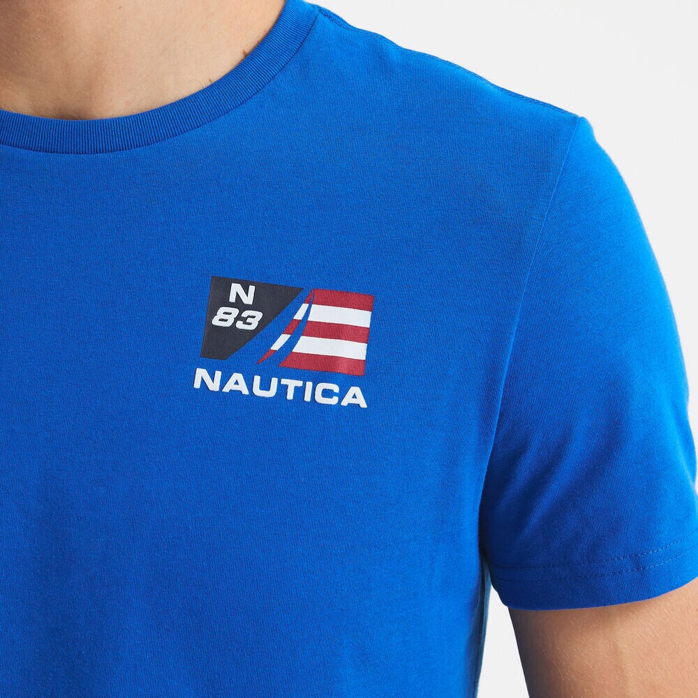 Sailing Team Graphic T-Shirt,True Navy,large