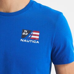 Sailing Team Graphic T-Shirt,True Navy,large