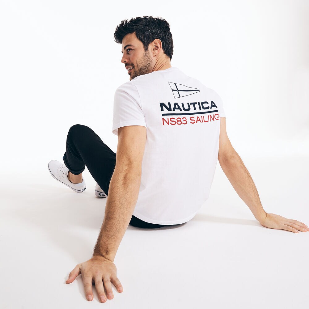 LOGO GRAPHIC T-SHIRT,Bright White,large