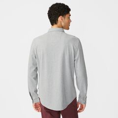 CLASSIC FIT SOLID SHIRT,Stone Grey Heather,large