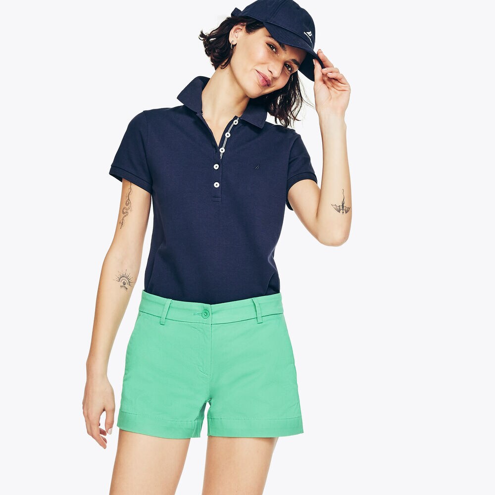 4" STRETCH-TWILL SHORT,Pine Forest Heather,large