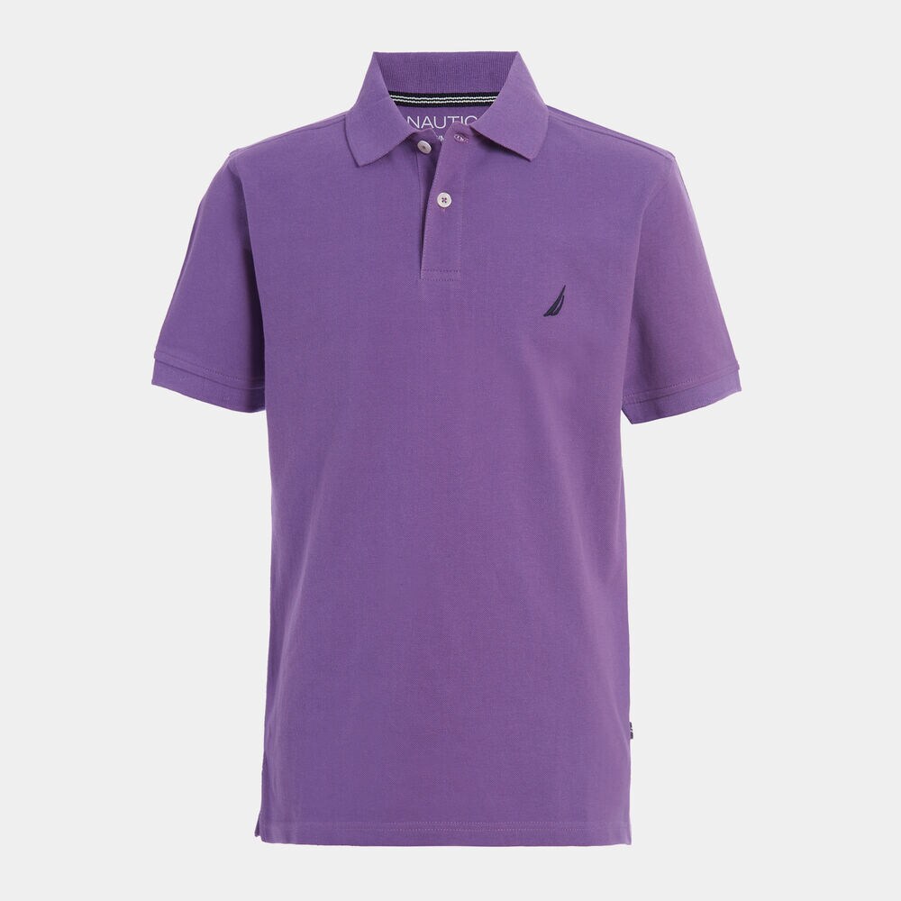 TODDLER BOYS' ANCHOR POLO (2T-4T),Ocean Violet,large