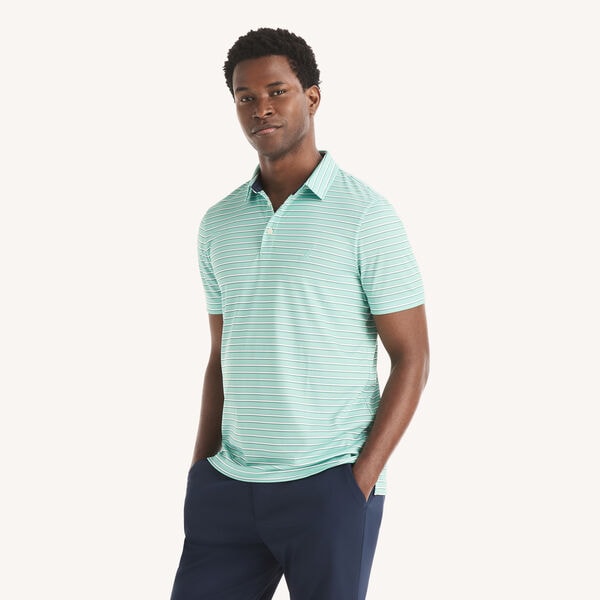 Striped Performance Polo