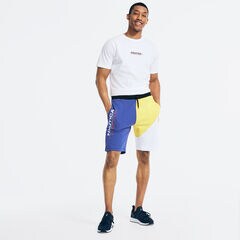 COMPETITION COLORBLOCK LOGO FLEECE SHORT,Ocean Violet,large